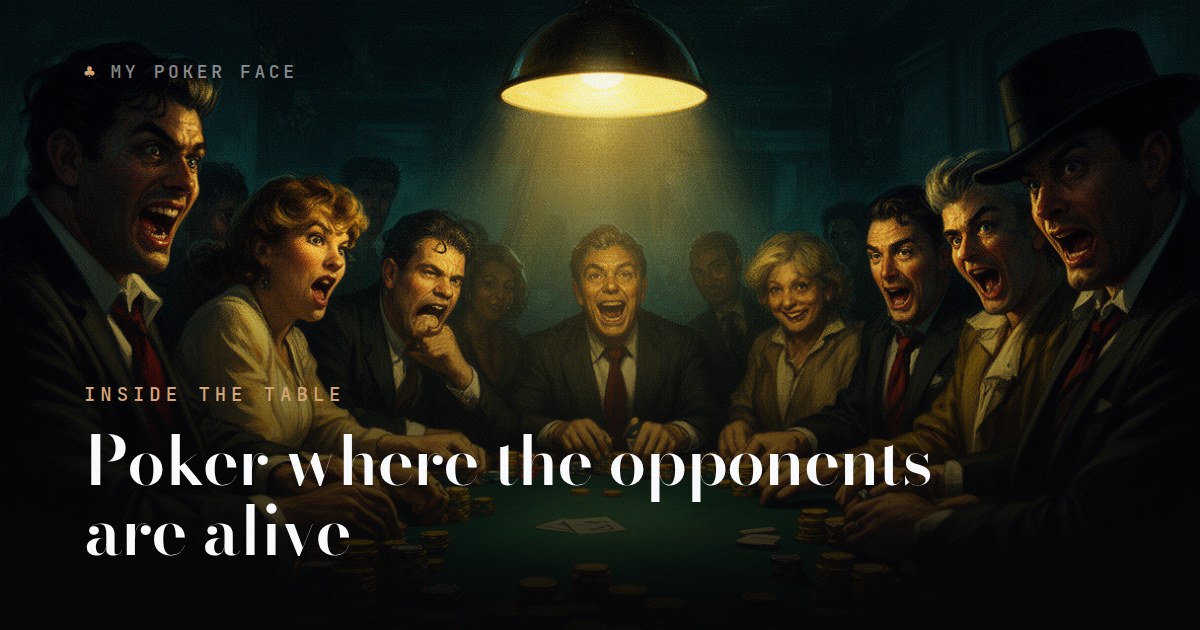 Poker where the opponents are alive